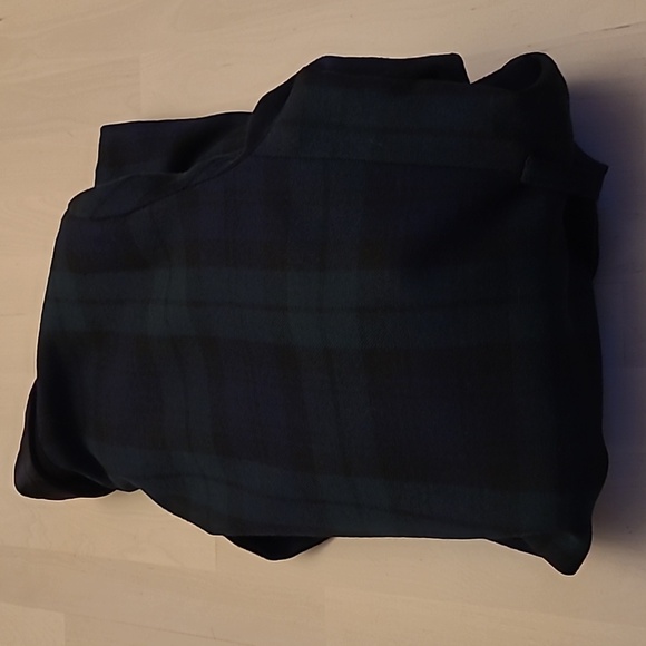 EUC VTG Saks Fifth Ave Black Label 100% Wool Navy/Green Satin Lined Jacket - Picture 15 of 16